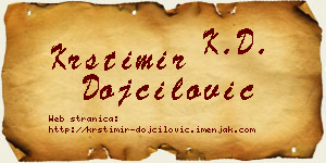 Krstimir Dojčilović vizit kartica